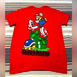 Nintendo Shirt - Rare Super Mario Piranha Garden NEW - NWT - Isaac Morris Ltd